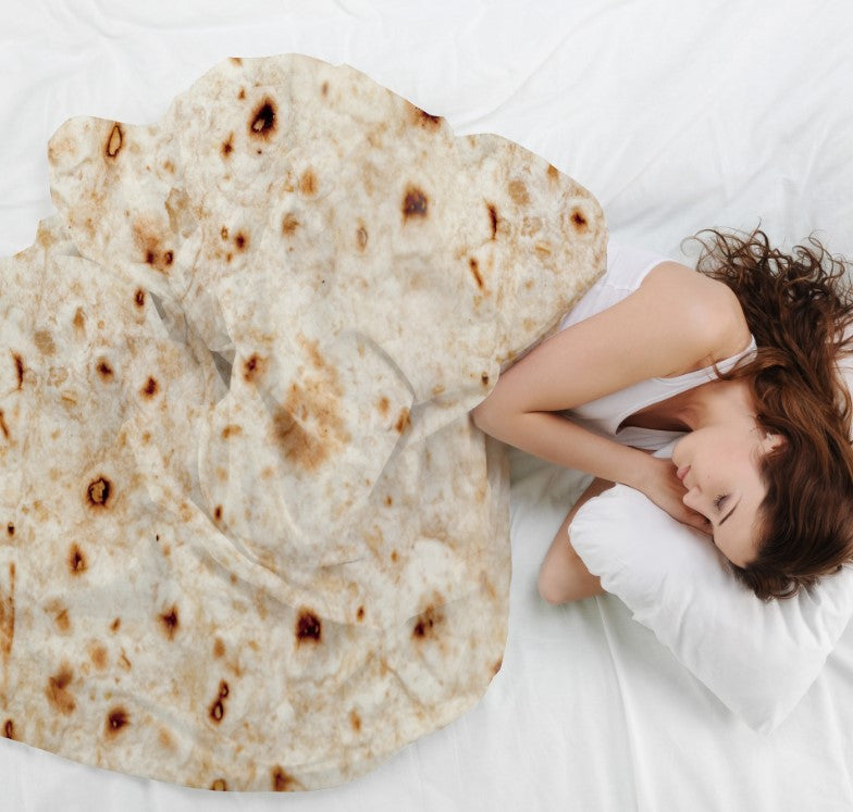 Manta de Burrito Mexicano, Manta Redonda de Felpa