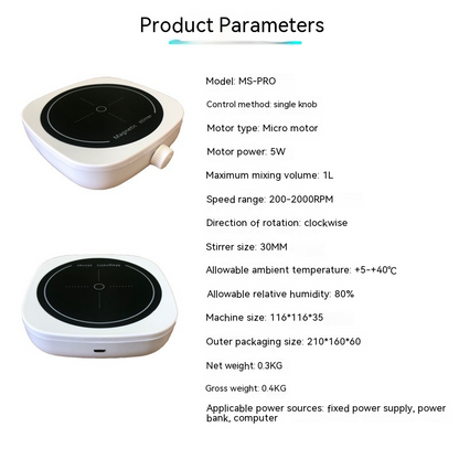 Agitador Magnetico Compacto para Laboratorio 2026